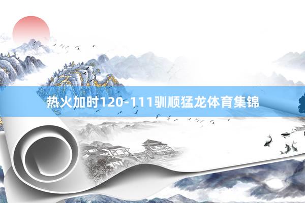 热火加时120-111驯顺猛龙体育集锦