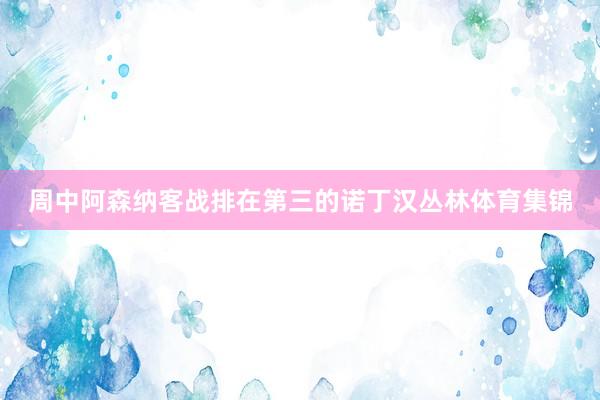 周中阿森纳客战排在第三的诺丁汉丛林体育集锦